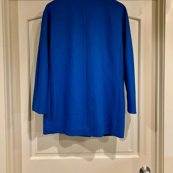 J. Crew Factory Cobalt Cocoon Coat - Picture 2 of 4